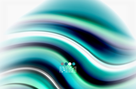 Rainbow color waves, vector blurred abstract backgroundのイラスト素材