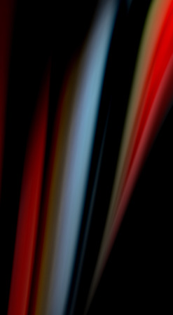 Fluid rainbow colors on black background, vector wave lines and swirls, artistic illustration for presentation, app wallpaper, banner or posterのイラスト素材