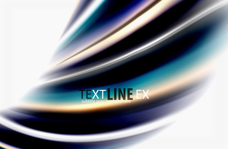 Rainbow color waves, vector blurred abstract backgroundのイラスト素材