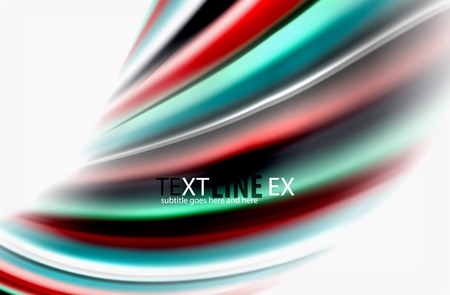 Rainbow color waves, vector blurred abstract backgroundのイラスト素材