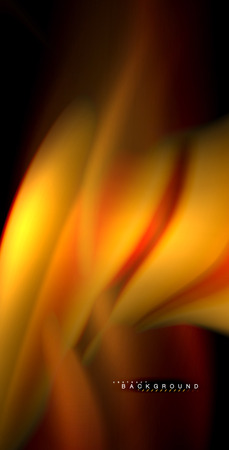 Neon glowing wave, magic energy and light motion backgroundのイラスト素材