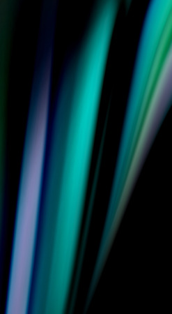 Fluid rainbow colors on black background, vector wave lines and swirls
