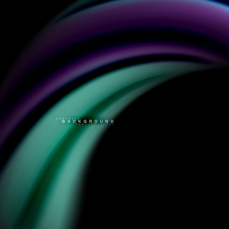 Fluid mixing colors vector wave abstract background design. Colorful mesh wavesのイラスト素材