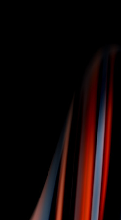 Fluid rainbow colors on black background, vector wave lines and swirls, artistic illustration for presentation, app wallpaper, banner or posterのイラスト素材