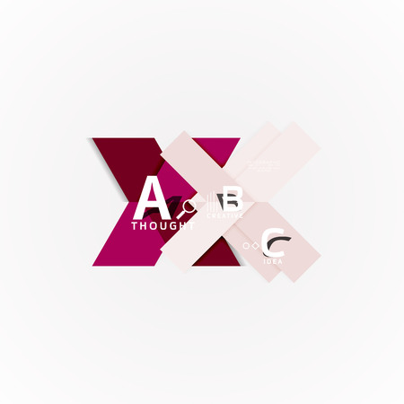 Geometric design abstract option infographicsのイラスト素材