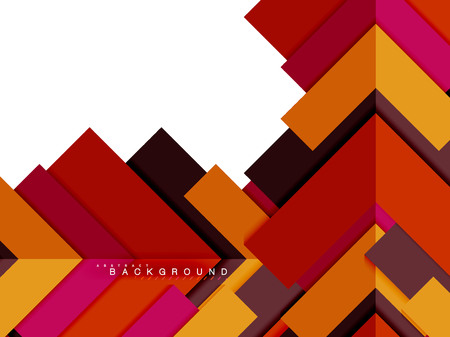 Multicolored abstract geometric shapes, geometry background for web bannerのイラスト素材
