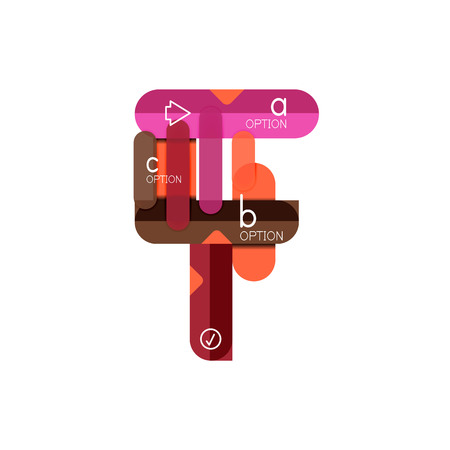 Abstract lines geometric infographic layoutAbstract lines geometric infographic layout, data visualization design, option step by step schedule, web boxのイラスト素材