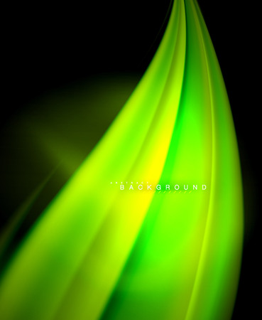 Neon holographic fluid color wave for web, wallpaper, pattern, texture and background. Vector illustrationのイラスト素材