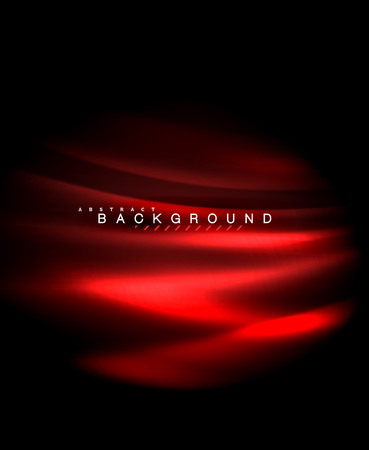 Neon glowing techno lines, hi-tech futuristic abstract background template with square shapesのイラスト素材