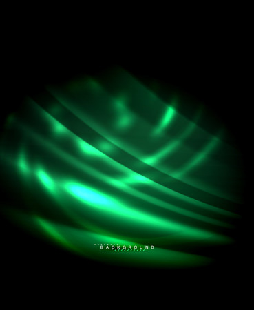 Neon glowing techno lines, hi-tech futuristic abstract background template with square shapes. Vector illustrationのイラスト素材