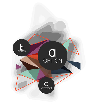 Vector triangle abstract background with wire triangular elements, low poly concept, minimal modern illustrationのイラスト素材