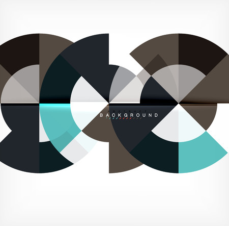 Modern circle abstract background. Vector illustrationのイラスト素材
