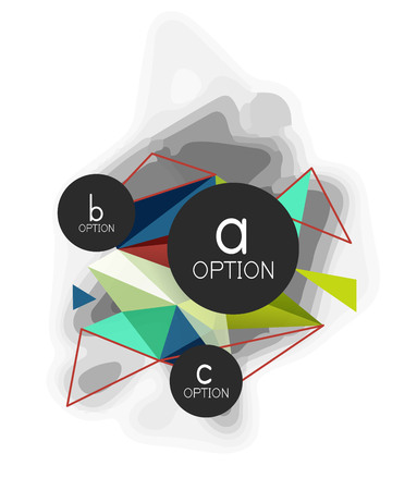 Vector triangle abstract background, low poly conceptのイラスト素材