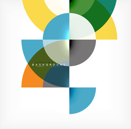 Modern circle abstract background. Vector illustrationのイラスト素材