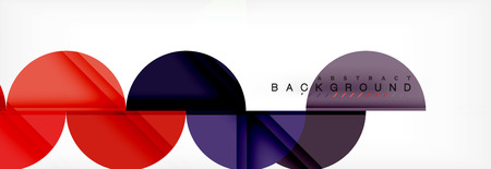 Circle modern geometrical abstract background, vector illustrationのイラスト素材