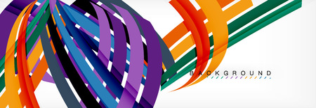 Color stripes and lines, geometric abstract background