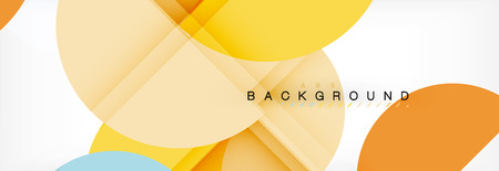 Circle modern geometrical abstract background, vector illustrationの写真素材