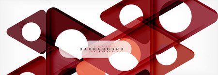 Geometric background, circles and triangles shapes banner. Vector illustration for business brochure...