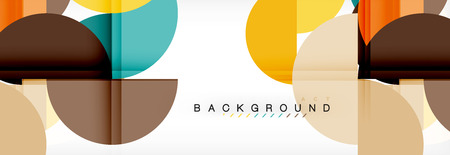 Semi circle abstract background, modern geometric pattern design. Business or technology presentation design template, brochure or flyer pattern, or geometric web bannerのイラスト素材