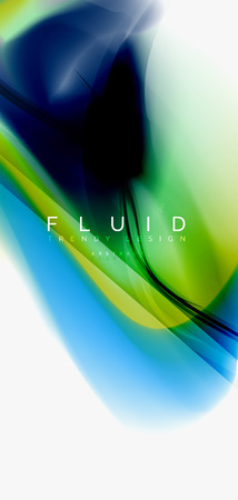 Mixing liquid color flow abstract background. Trendy abstract layout template for business or technology presentation, internet poster or web brochure cover, wallpaper. Vector illustrationのイラスト素材