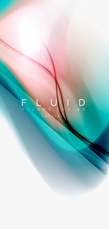 Mixing liquid color flow abstract background. Trendy abstract layout template for business or technology presentation, internet poster or web brochure cover, wallpaper. Vector illustrationのイラスト素材