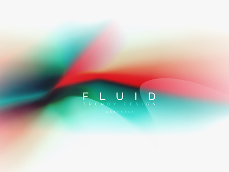 Background abstract fluid colors design, vector trendy templateのイラスト素材