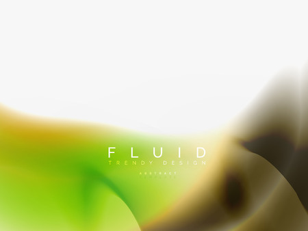 Background abstract fluid colors design, vector trendy templateのイラスト素材