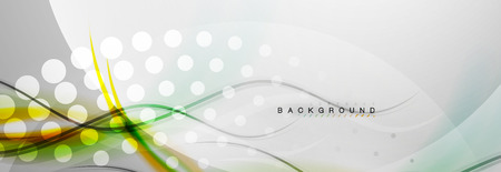 Smooth flowing wave motion concept background, vector illustrationの写真素材