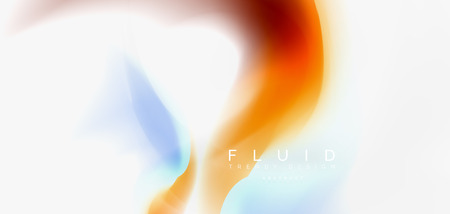 Mixing liquid color flow abstract background. Trendy abstract layout template for business or technology presentation, internet poster or web brochure cover, wallpaper. Vector illustrationのイラスト素材