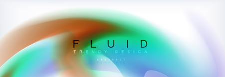 Background abstract holographic fluid colors wave design, vector EPS10のイラスト素材