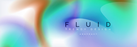 Background abstract holographic fluid colors wave design, vector EPS10のイラスト素材