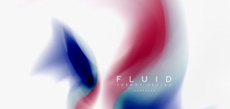 Mixing liquid color flow abstract background. Trendy abstract layout template for business or technology presentation, internet poster or web brochure cover, wallpaper. Vector illustrationのイラスト素材