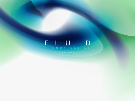 Background abstract fluid colors design, vector trendy templateのイラスト素材