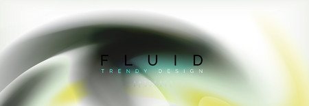 Abstract background holographic liquid colors design, vector wave templateのイラスト素材