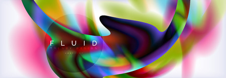 Background abstract holographic fluid colors wave design, vector EPS10のイラスト素材