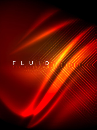 Neon glowing wave, magic energy and light motion background. Vertical orientationのイラスト素材