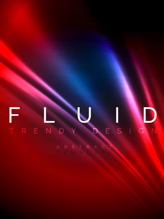 Neon glowing wave, magic energy and light motion background. Vertical orientationのイラスト素材