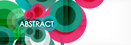Circle composition abstract background, vectorのイラスト素材