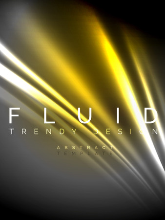 Neon glowing wave, magic energy and light motion background. Vertical orientationのイラスト素材