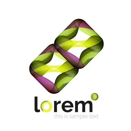 Geometric convergence vector business iconのイラスト素材