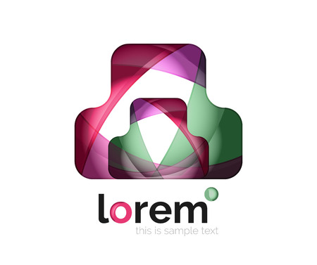 Logo, abstract geometric iconのイラスト素材