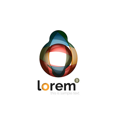 Logo, abstract vector geometric iconのイラスト素材