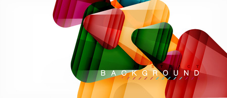 Glass triangles modern geometric composition, abstract backgroundのイラスト素材