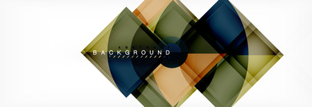 Trendy circles composition geometric background