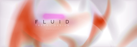 Abstract background holographic liquid colors design, vector wave templateのイラスト素材