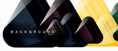 Geometric abstract background, triangles, trendy layout template for business or technology presentation or web design cover, wallpaper. Vector illustrationのイラスト素材