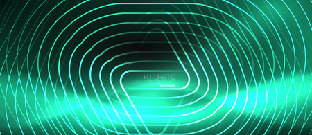 Dark black abstract background with neon colors and lines, vector designのイラスト素材