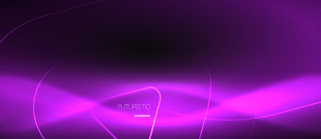 Dark black abstract background with neon colors and lines, vector designのイラスト素材