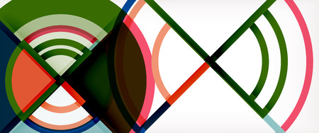 Vector abstract colorful circles background. Trendy layout template for business or technology presentation or web brochure cover, wallpaper. Vector illustrationのイラスト素材