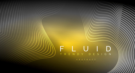 Digital flowing wave particles abstract background, vector smoke effect designのイラスト素材